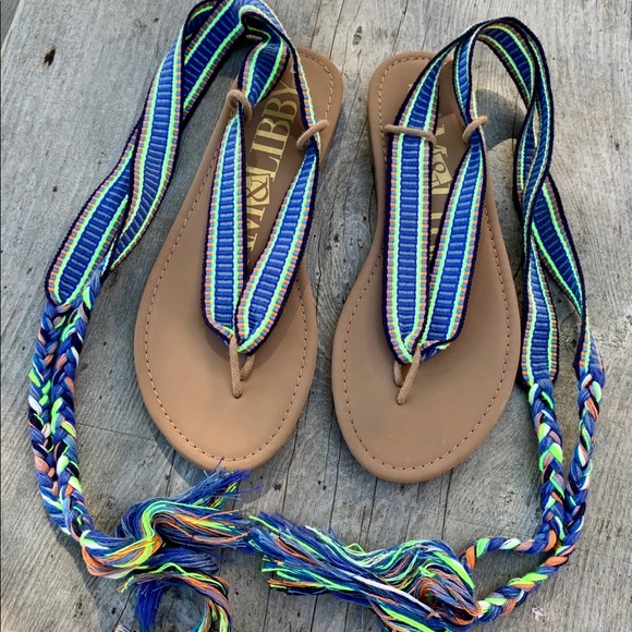 lace up flip flops sandals